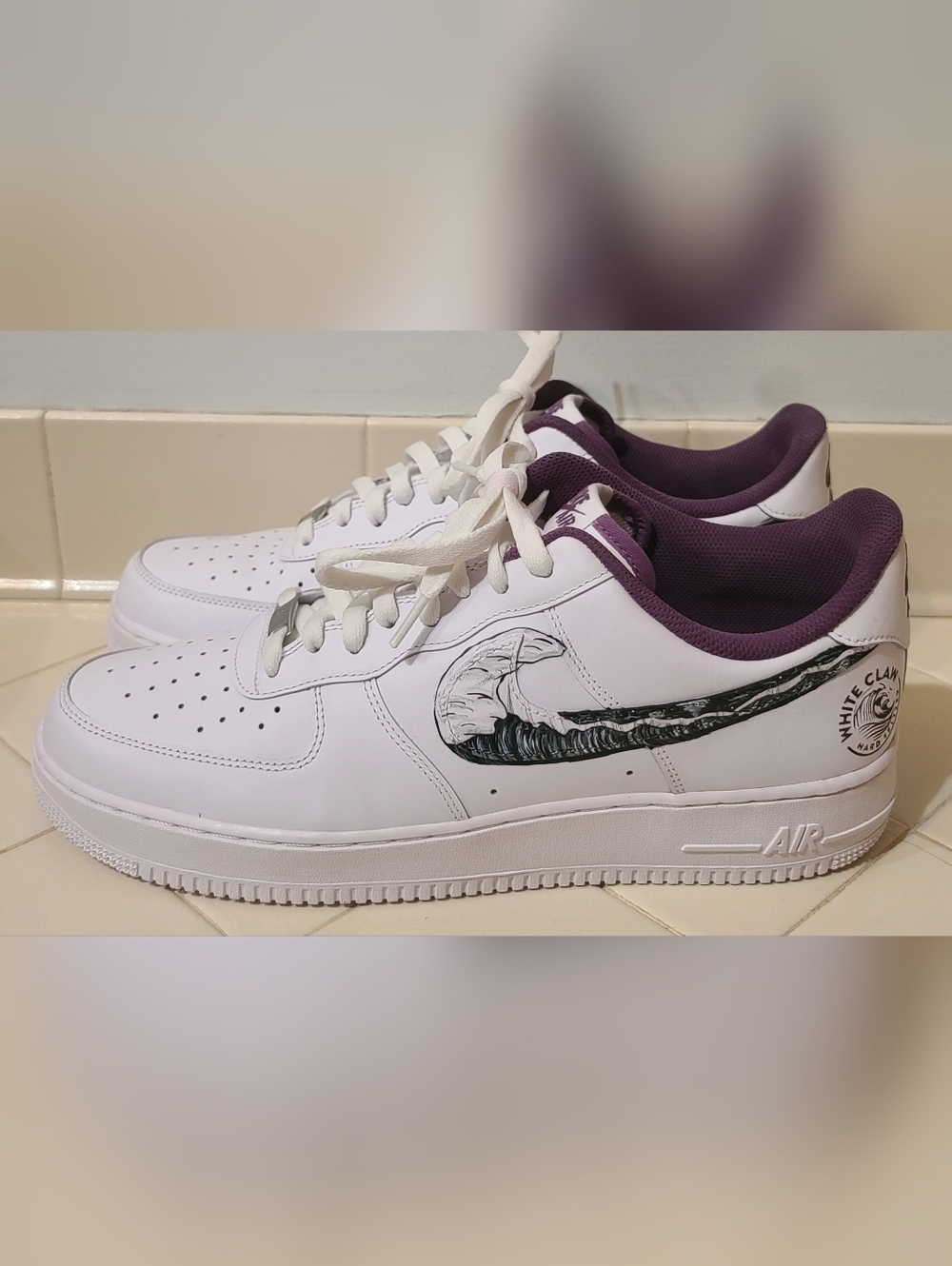 Custom Nike Air Force 1 Low '07 White Men's Size 13